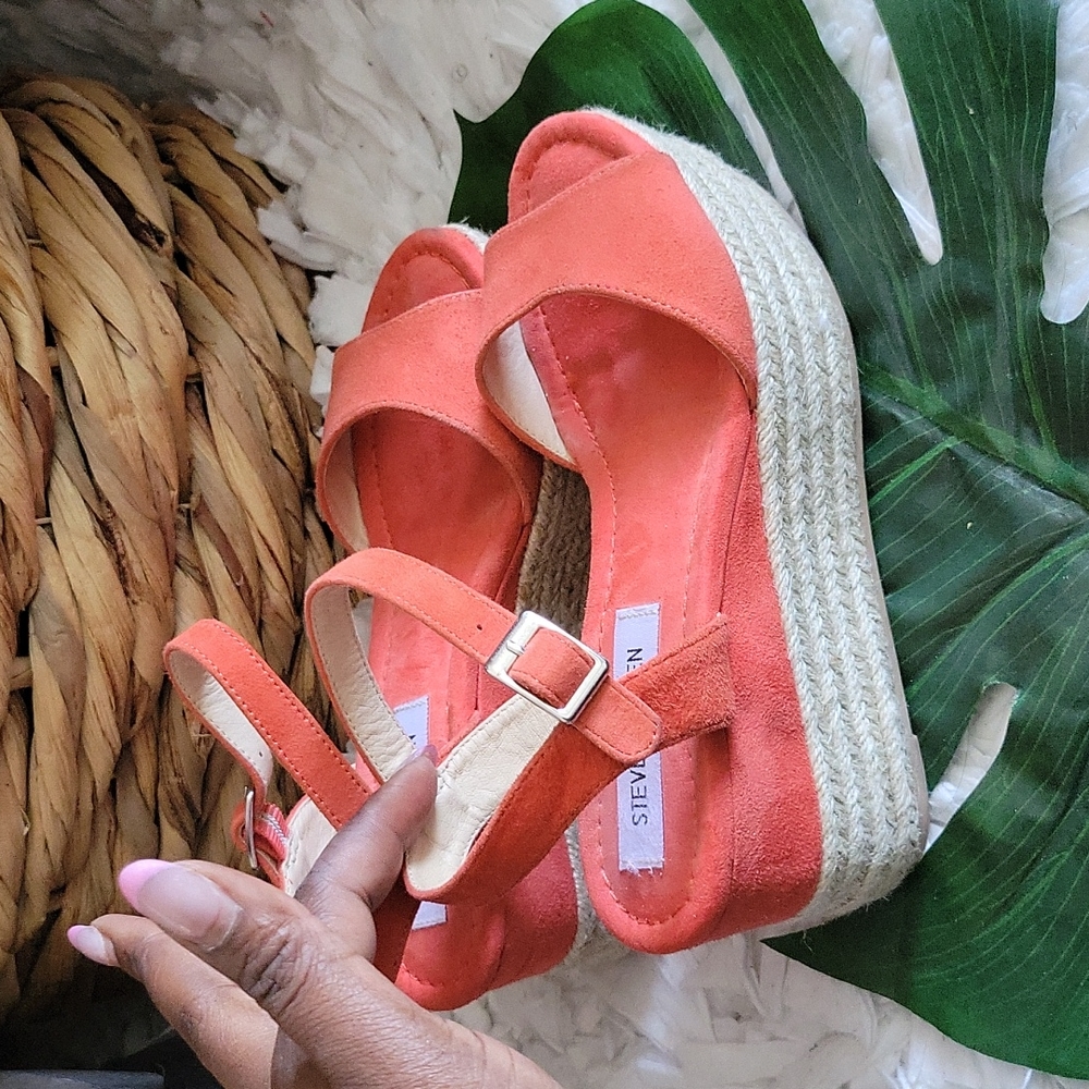 Steve madden Kianna espadrille platform wedges Size 6